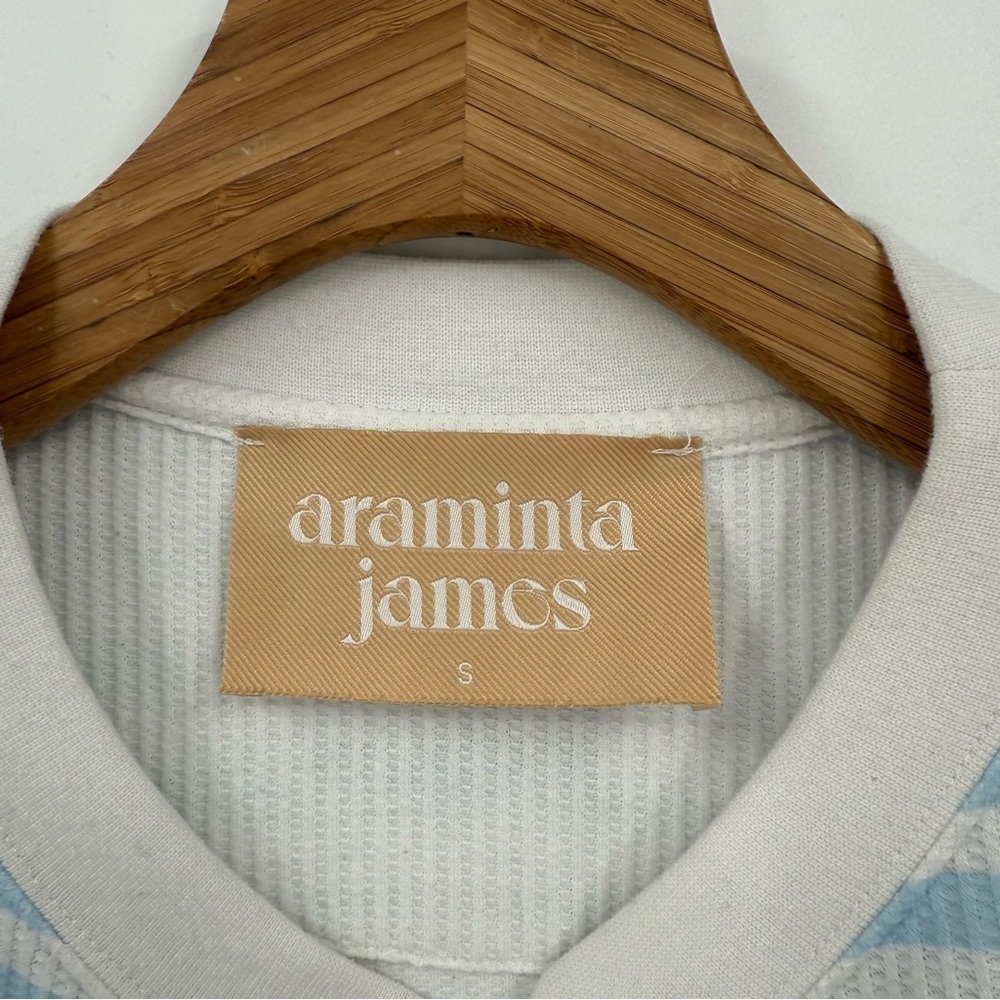 Araminta James Striped Waffle Pullover Sweater Size S - Picture 3 of 10